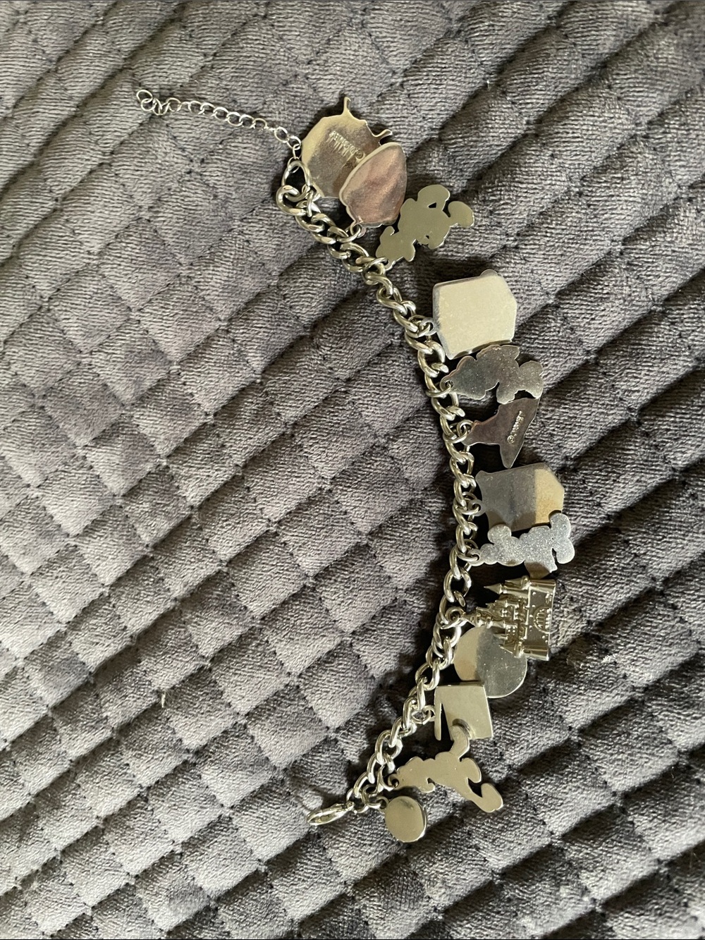 Disney Silver Charm Bracelet with Red, Yellow, Blue Accents - Picture 2 of 2